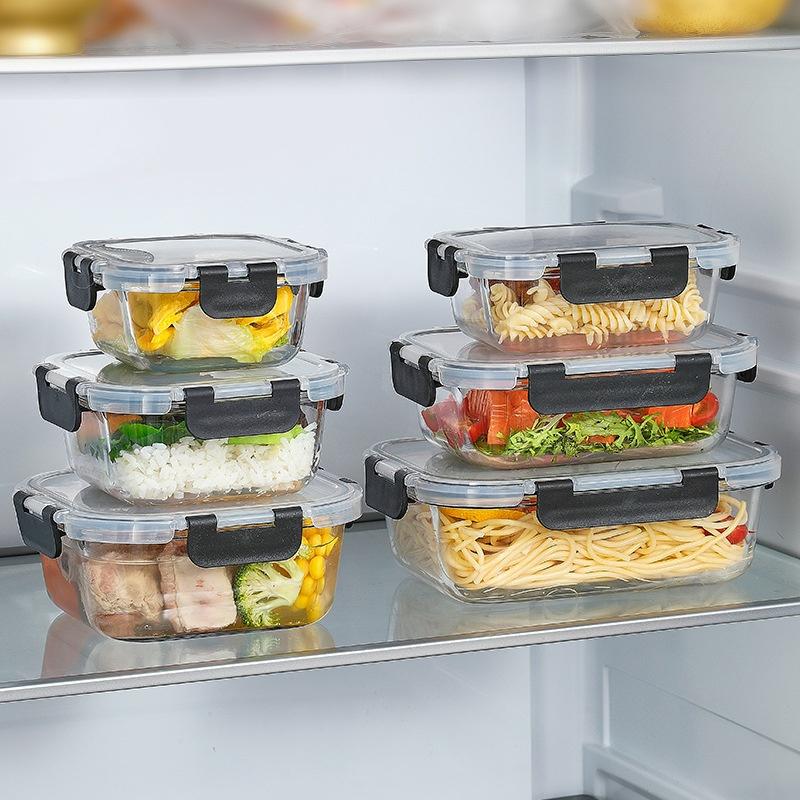 Bento Box - Contenitori in vetro per alimenti, a