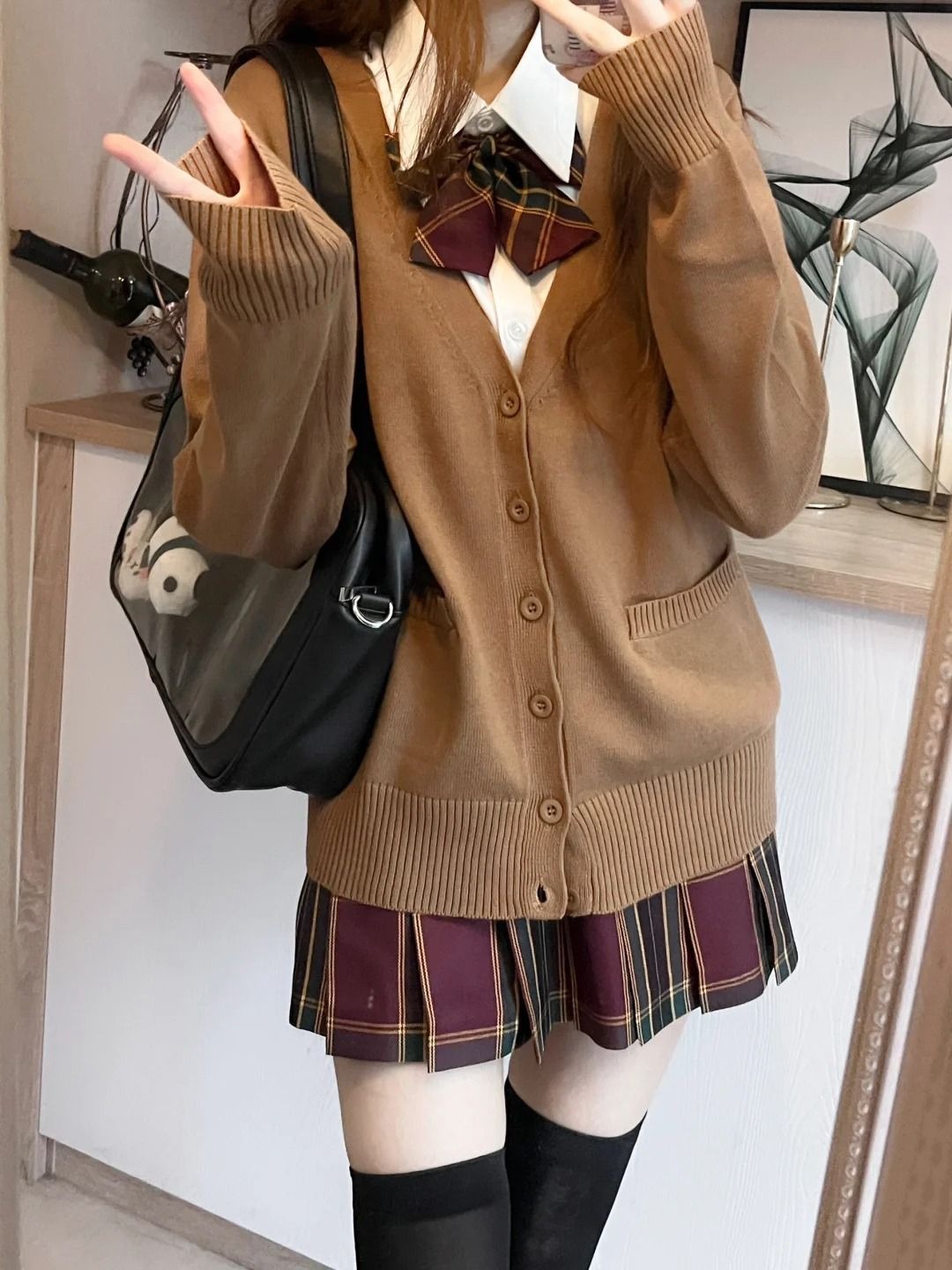 Japanese Snacks - Maglione giapponese alla moda, tinta unita,