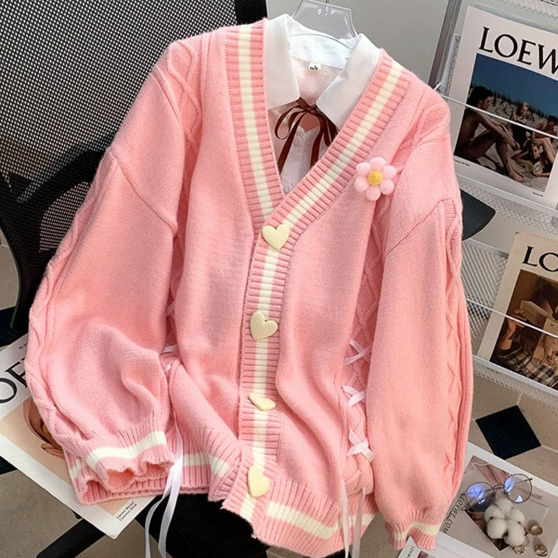Cardigan lavorato a maglia con - Japanese Snacks recensione e prezzo